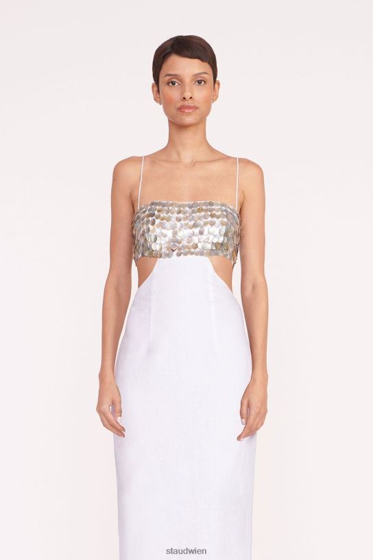 Frauen Jada-Kleid Weiss 466Z37 STAUD Kleidung