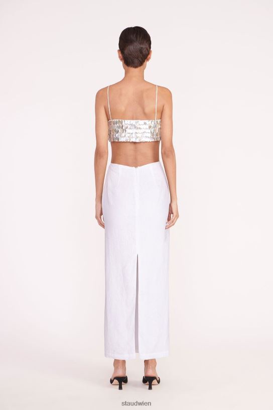 Frauen Jada-Kleid Weiss 466Z37 STAUD Kleidung