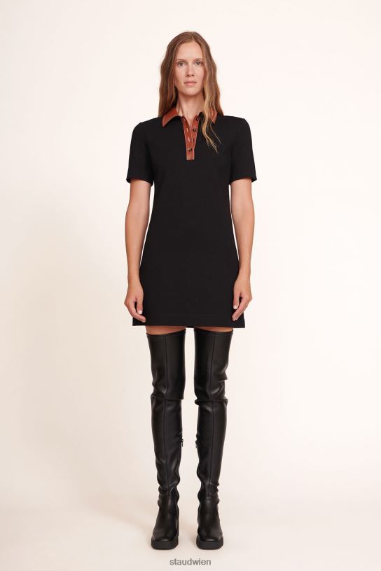 Frauen Jay Dress Whiskey Schwarz 466Z263 STAUD Kleidung