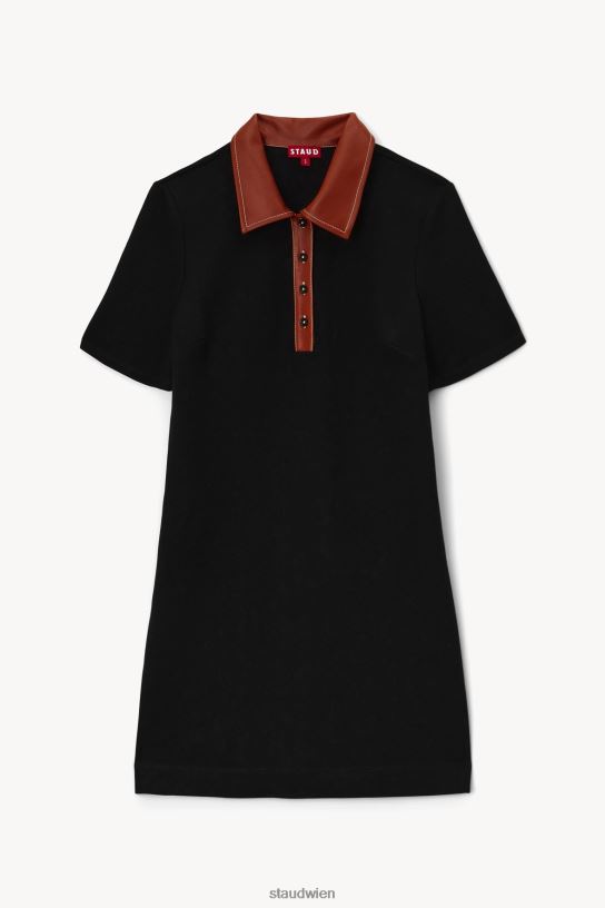 Frauen Jay Dress Whiskey Schwarz 466Z263 STAUD Kleidung