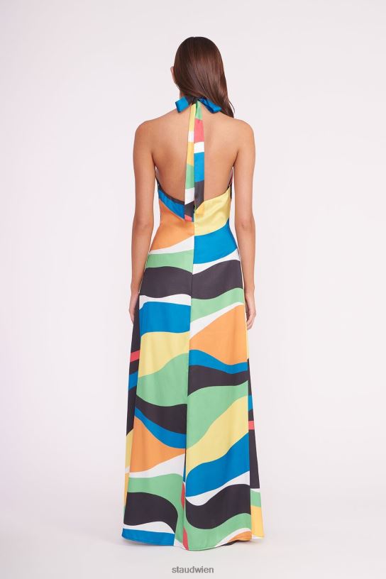 Frauen Jennifer-Kleid Marmorwelle 466Z68 STAUD Kleidung