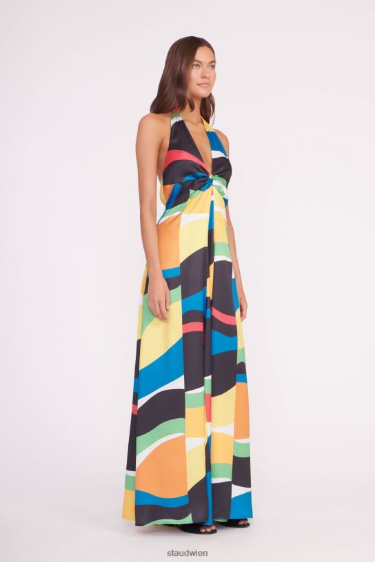 Frauen Jennifer-Kleid Marmorwelle 466Z68 STAUD Kleidung
