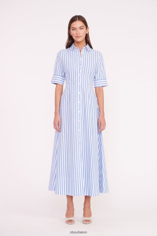 Frauen Joan Maxikleid Meeresstreifen 466Z131 STAUD Kleidung