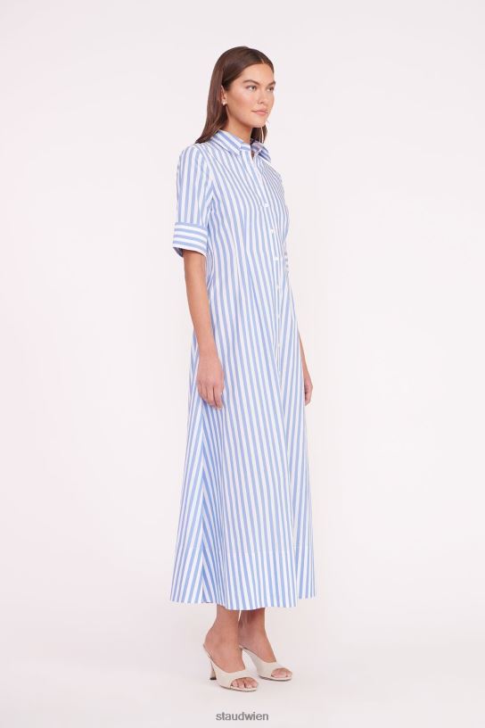 Frauen Joan Maxikleid Meeresstreifen 466Z131 STAUD Kleidung