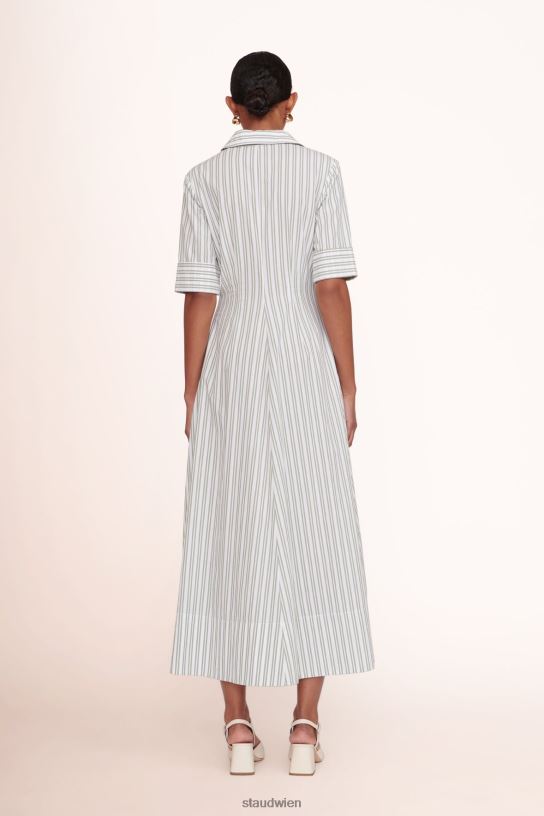 Frauen Joan Maxikleid Moosstreifen 466Z134 STAUD Kleidung