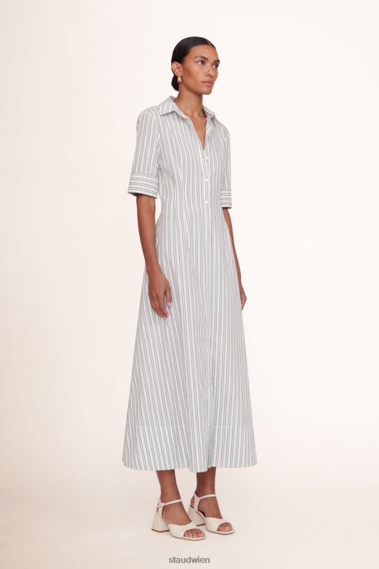 Frauen Joan Maxikleid Moosstreifen 466Z134 STAUD Kleidung