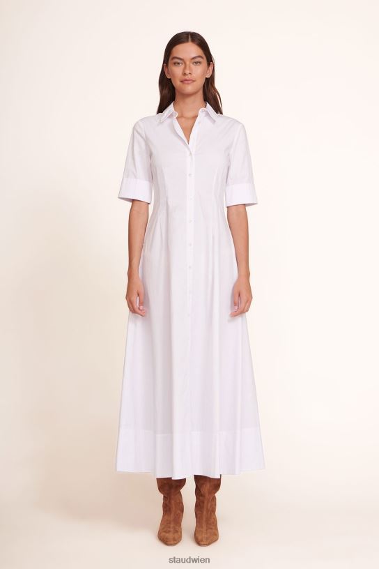 Frauen Joan Maxikleid Weiss 466Z132 STAUD Kleidung