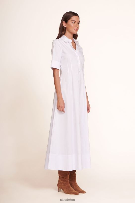 Frauen Joan Maxikleid Weiss 466Z132 STAUD Kleidung