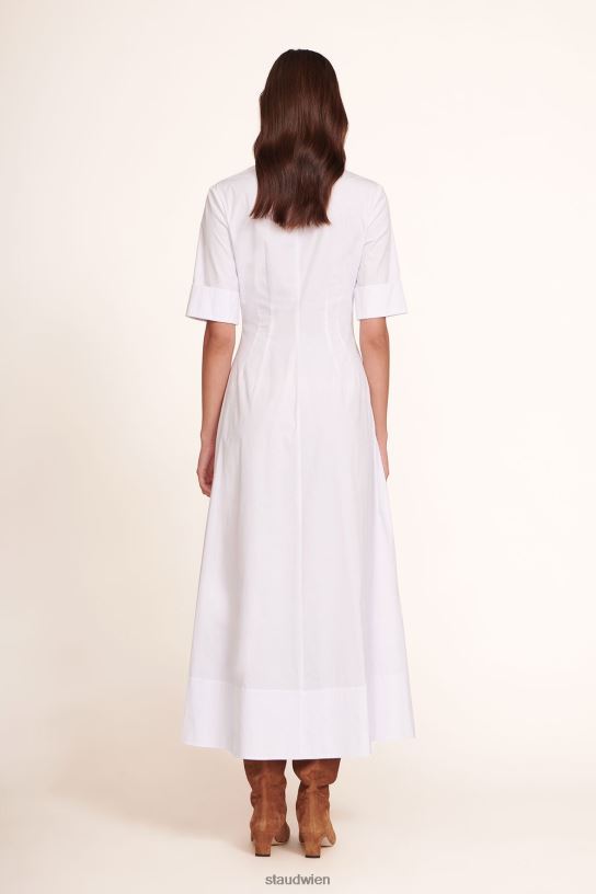 Frauen Joan Maxikleid Weiss 466Z132 STAUD Kleidung