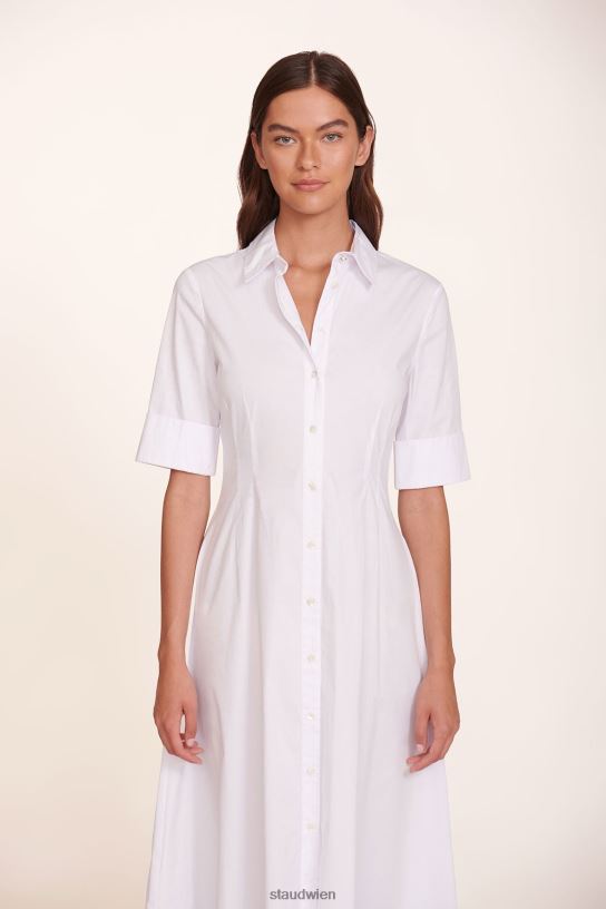 Frauen Joan Maxikleid Weiss 466Z132 STAUD Kleidung