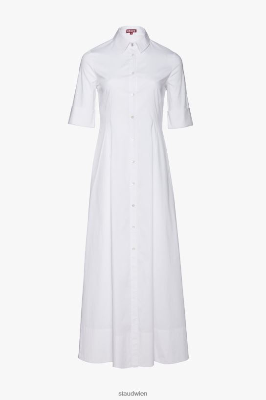 Frauen Joan Maxikleid Weiss 466Z132 STAUD Kleidung
