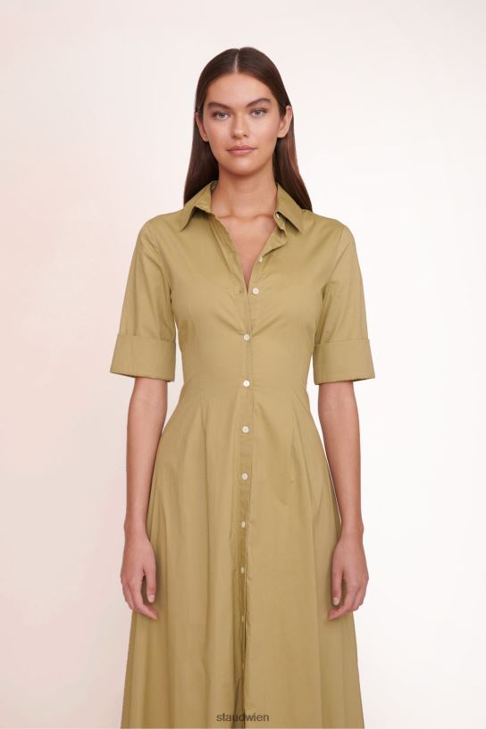 Frauen Joan Maxikleid khaki 466Z135 STAUD Kleidung