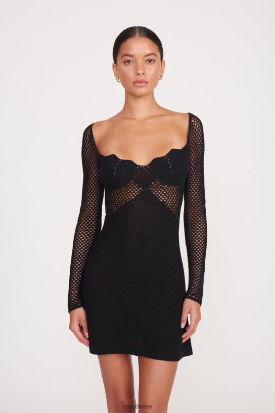 Frauen Jocelyn-Kleid Schwarz 466Z29 STAUD Kleidung