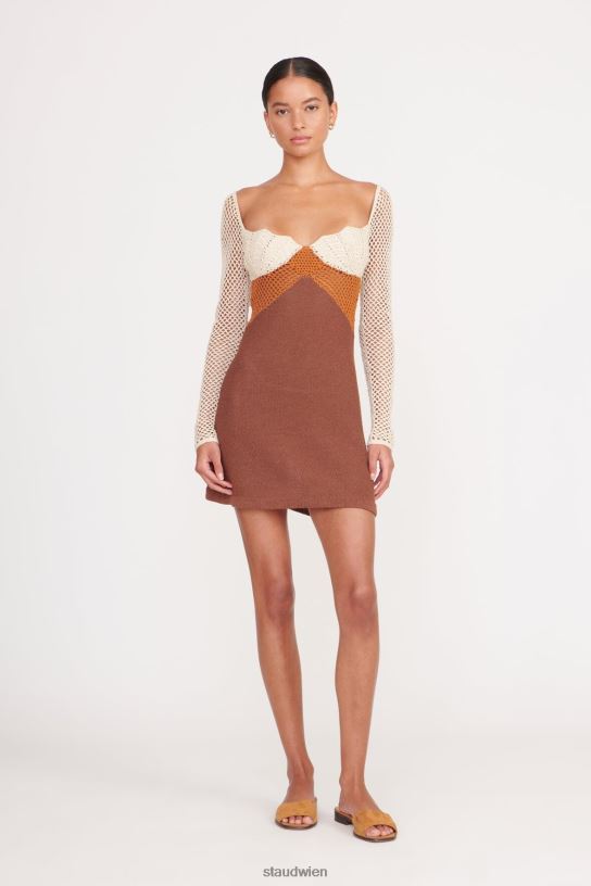 Frauen Jocelyn-Kleid natürliche Sepia-Nelke 466Z30 STAUD Kleidung