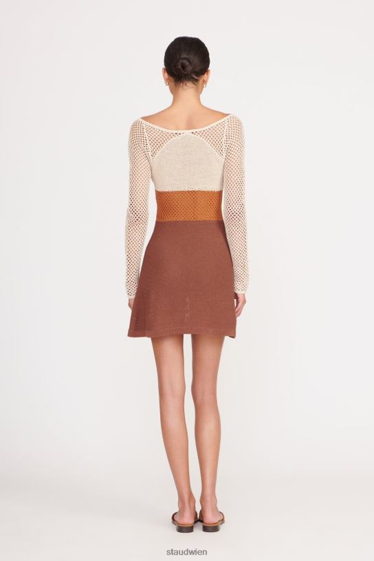 Frauen Jocelyn-Kleid natürliche Sepia-Nelke 466Z30 STAUD Kleidung