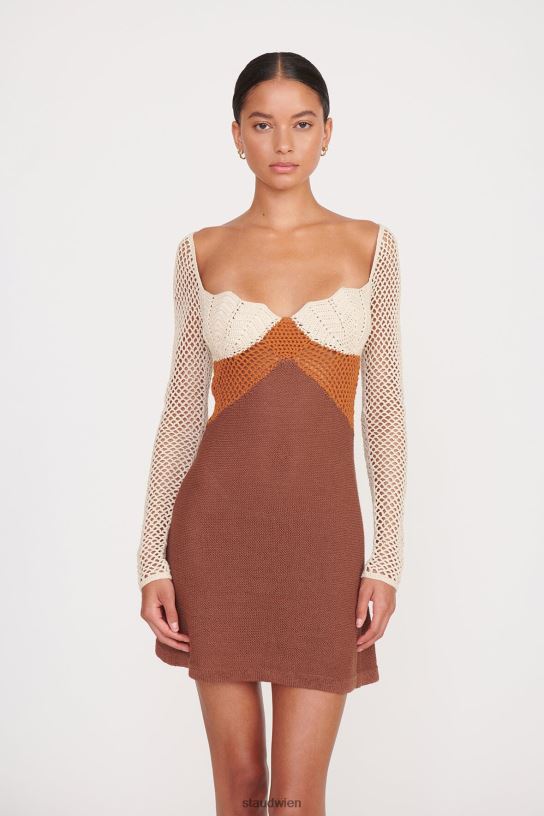 Frauen Jocelyn-Kleid natürliche Sepia-Nelke 466Z30 STAUD Kleidung