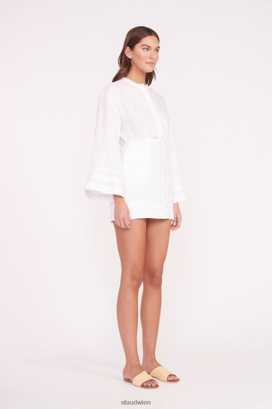 Frauen Karlee-Kleid Weiss 466Z194 STAUD Kleidung