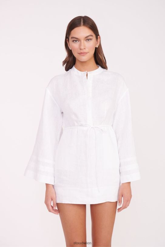 Frauen Karlee-Kleid Weiss 466Z194 STAUD Kleidung
