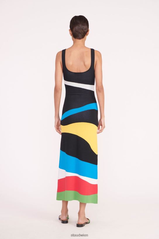 Frauen Katie-Kleid Marmorwelle 466Z18 STAUD Kleidung