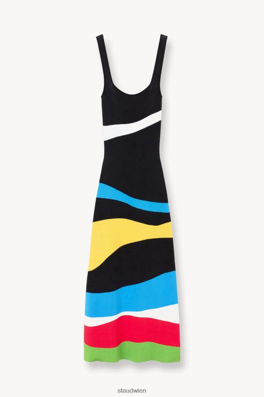 Frauen Katie-Kleid Marmorwelle 466Z18 STAUD Kleidung