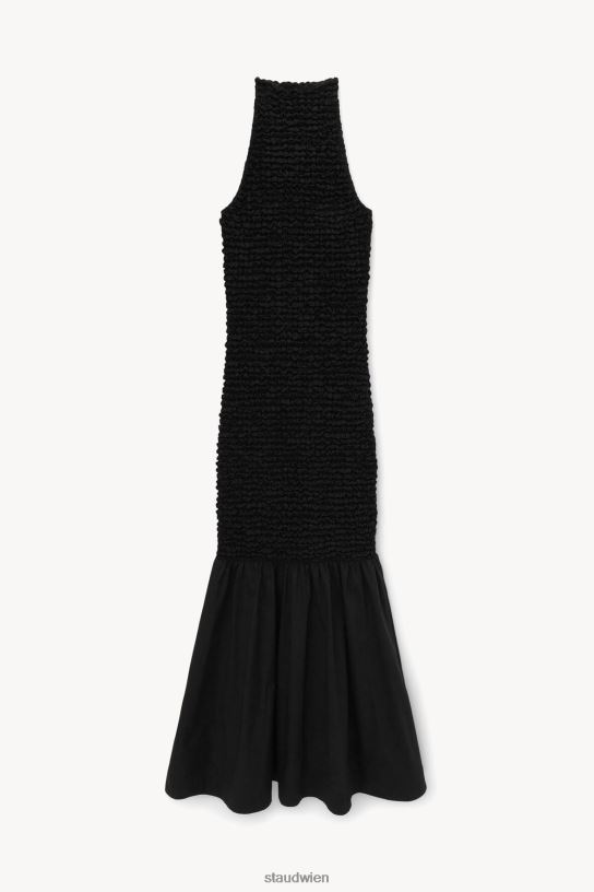 Frauen Kiera-Kleid Schwarz 466Z179 STAUD Kleidung