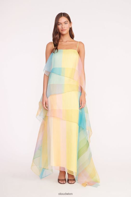 Frauen Kyla-Kleid Küsten-Ombre 466Z155 STAUD Kleidung