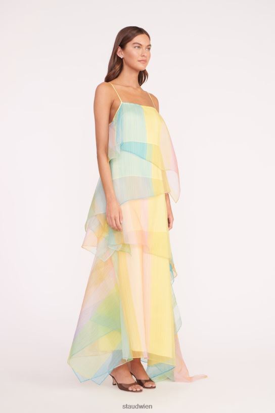 Frauen Kyla-Kleid Küsten-Ombre 466Z155 STAUD Kleidung