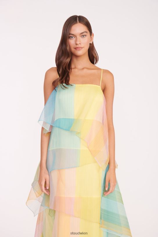 Frauen Kyla-Kleid Küsten-Ombre 466Z155 STAUD Kleidung