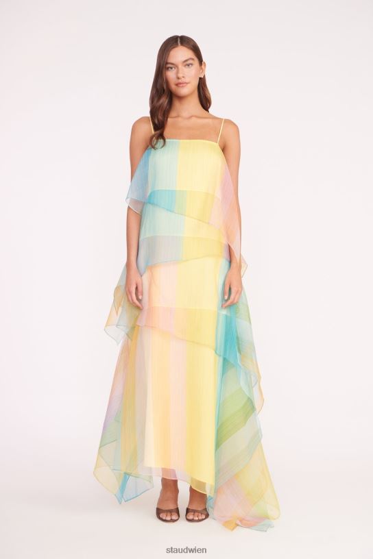 Frauen Kyla-Kleid Küsten-Ombre 466Z155 STAUD Kleidung