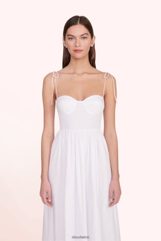 Frauen Landry-Kleid Weiss 466Z200 STAUD Kleidung
