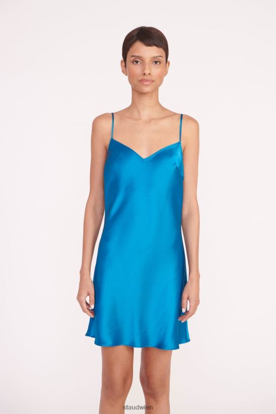 Frauen Lydia-Kleid Inselblau 466Z6 STAUD Kleidung