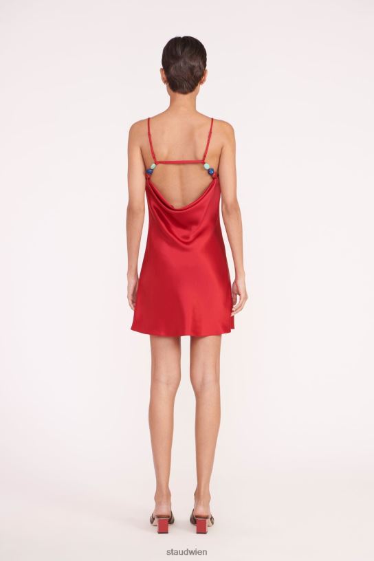 Frauen Lydia-Kleid Rubin 466Z7 STAUD Kleidung