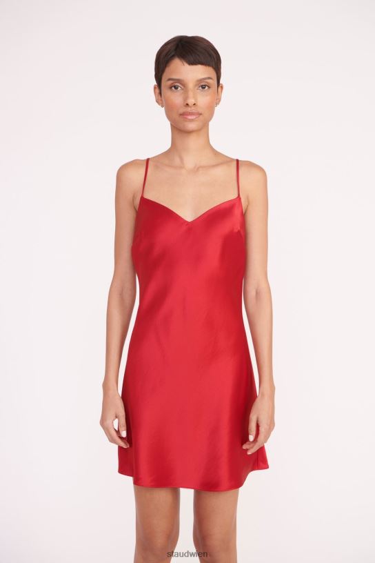 Frauen Lydia-Kleid Rubin 466Z7 STAUD Kleidung