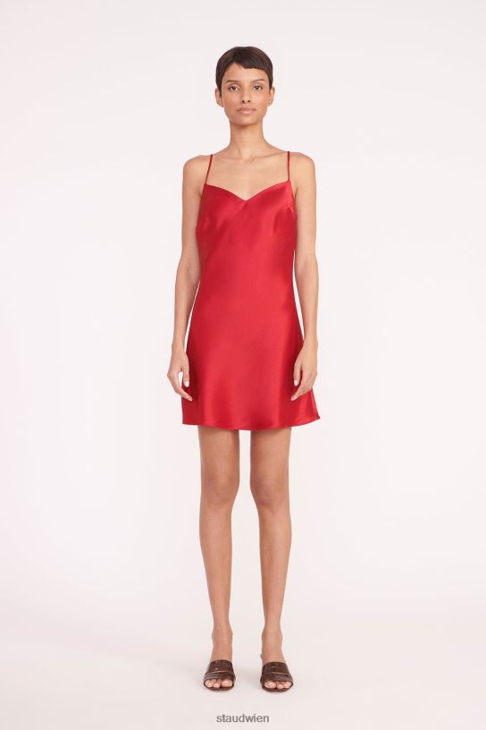 Frauen Lydia-Kleid Rubin 466Z7 STAUD Kleidung