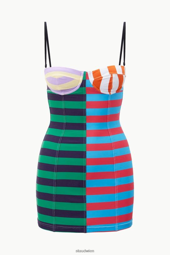 Frauen Maeve Badekleid Cabana Stripe Multi 466Z688 STAUD Kleidung