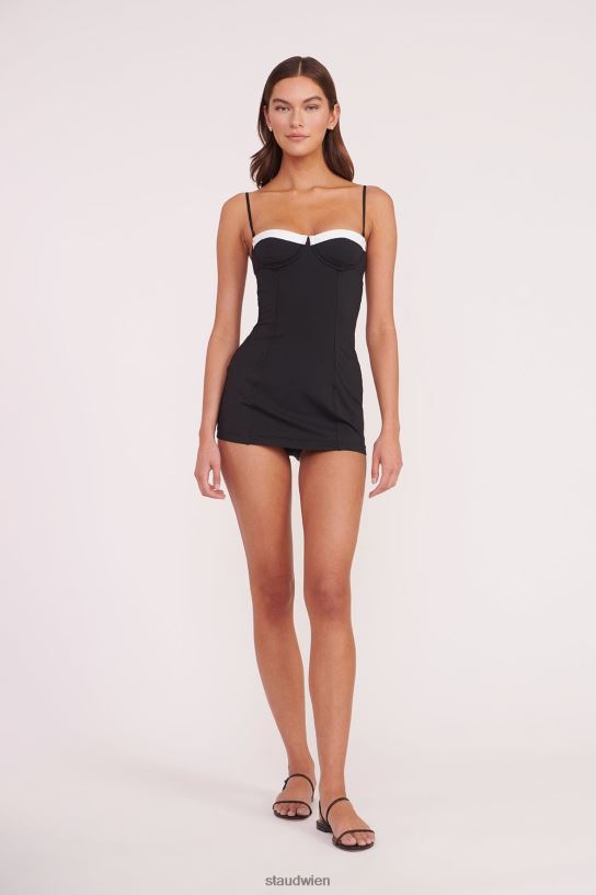 Frauen Maeve Badekleid Schwarz-Weiss 466Z689 STAUD Kleidung