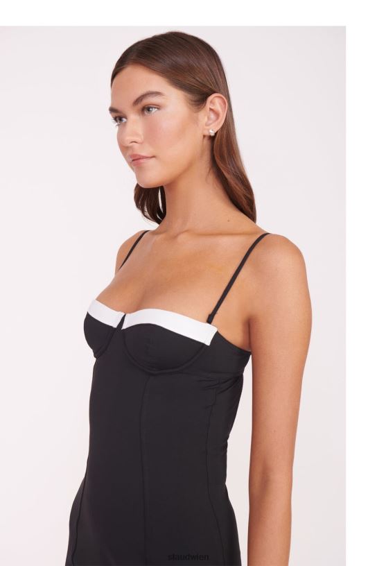 Frauen Maeve Badekleid Schwarz-Weiss 466Z689 STAUD Kleidung