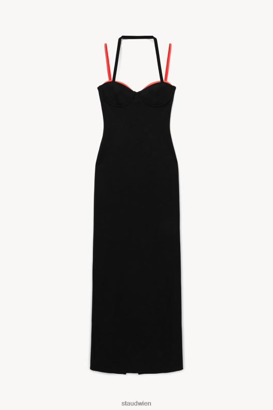 Frauen Masonite-Kleid Schwarzkirsche 466Z285 STAUD Kleidung