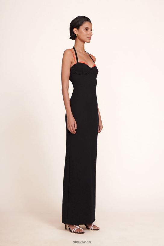 Frauen Masonite-Kleid Schwarzkirsche 466Z285 STAUD Kleidung