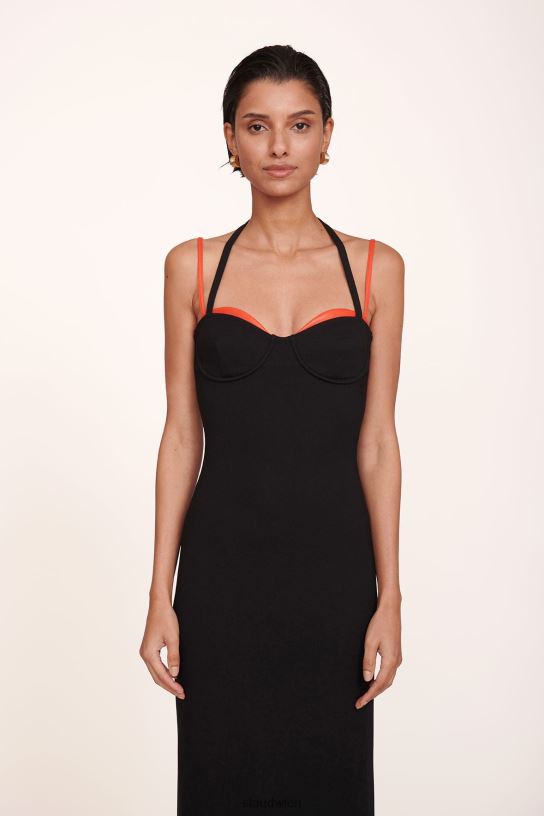 Frauen Masonite-Kleid Schwarzkirsche 466Z285 STAUD Kleidung