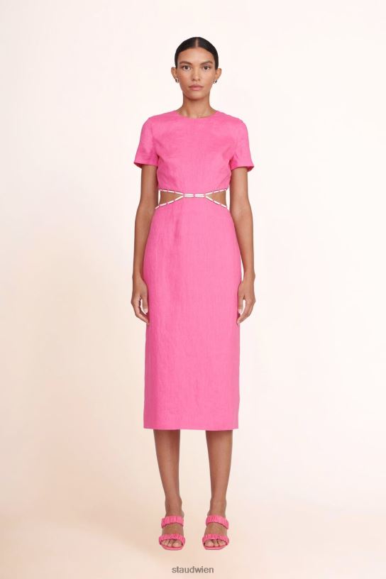 Frauen Matteo-Kleid Blüte weiß 466Z189 STAUD Kleidung