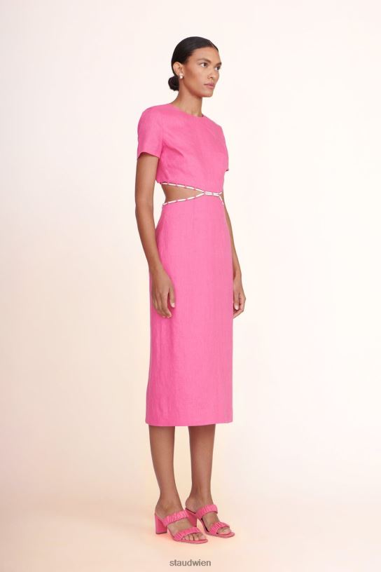 Frauen Matteo-Kleid Blüte weiß 466Z189 STAUD Kleidung
