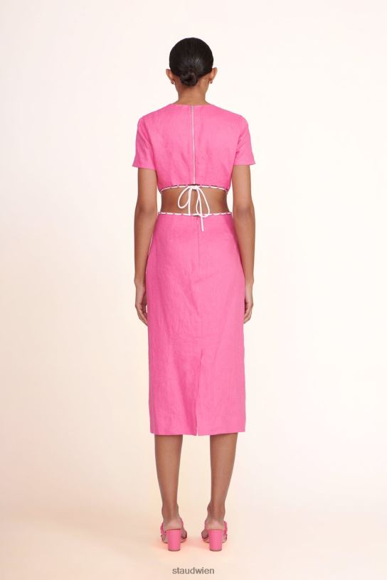 Frauen Matteo-Kleid Blüte weiß 466Z189 STAUD Kleidung