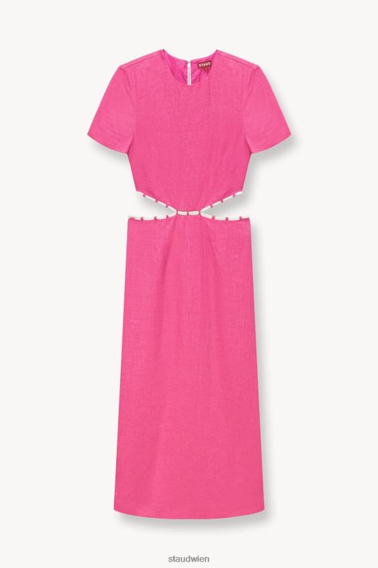 Frauen Matteo-Kleid Blüte weiß 466Z189 STAUD Kleidung