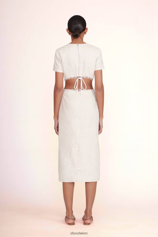 Frauen Matteo-Kleid natürlich 466Z188 STAUD Kleidung