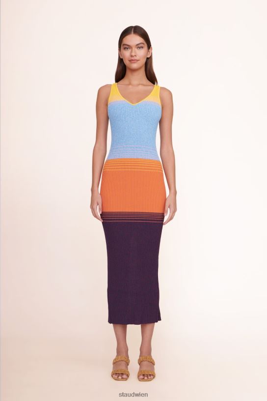 Frauen Maxi-Dana-Kleid Aura 466Z229 STAUD Kleidung