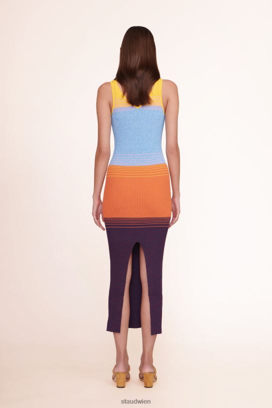 Frauen Maxi-Dana-Kleid Aura 466Z229 STAUD Kleidung