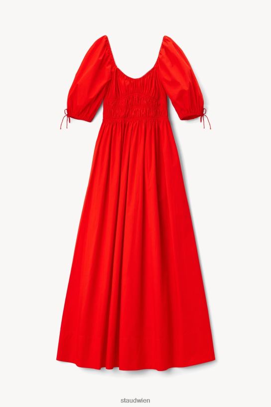 Frauen Maxi-Faye-Kleid Feuer 466Z287 STAUD Kleidung