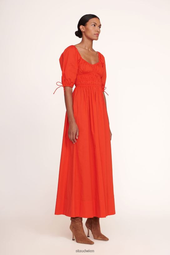 Frauen Maxi-Faye-Kleid Feuer 466Z287 STAUD Kleidung