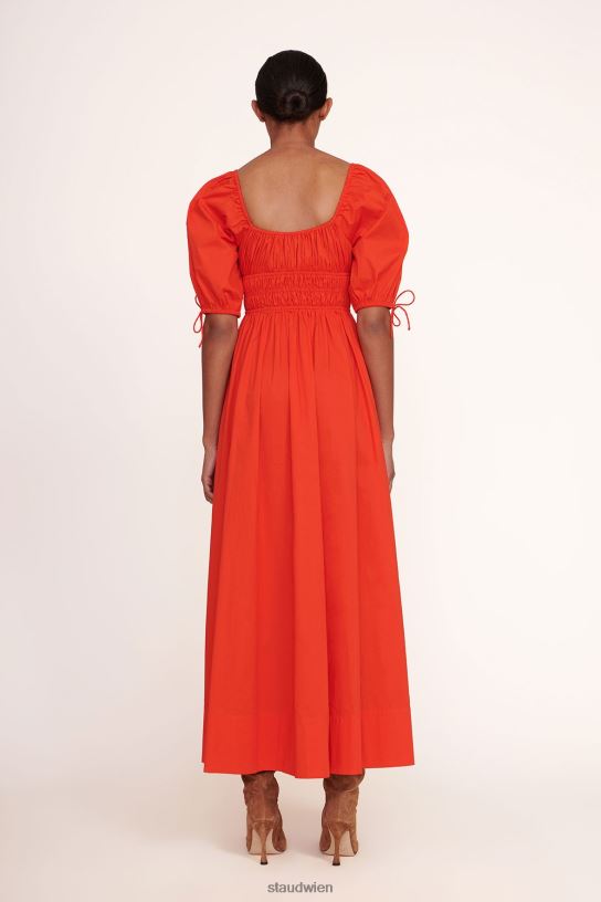 Frauen Maxi-Faye-Kleid Feuer 466Z287 STAUD Kleidung